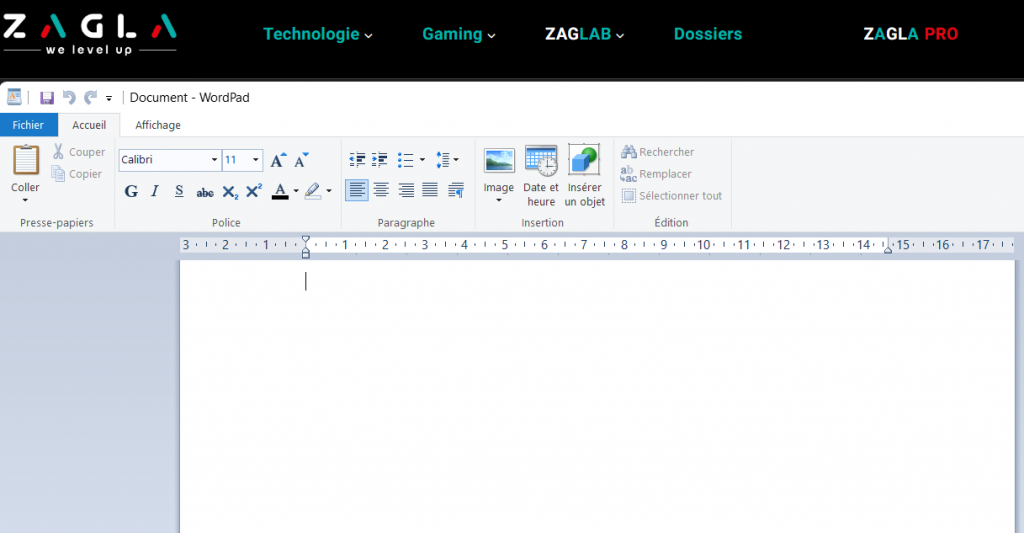 A dieu wordpad